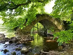 Remaining arch of Babe's Bridge over the River Boyne