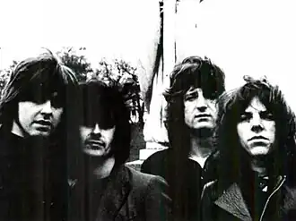 Badfinger in 1970 (L–R: Molland, Evans, Ham, Gibbins)