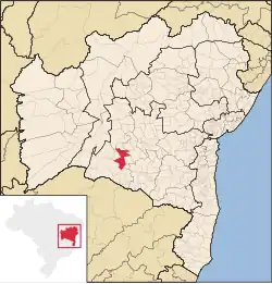 Location in Bahia