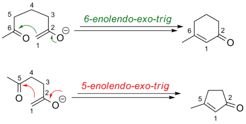 Baldwin rules enolates