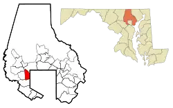 Location of Lochearn, Maryland