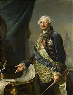 Portrait of Louis Auguste Le Tonnelier de Breteuil by Jean-Laurent Mosnier