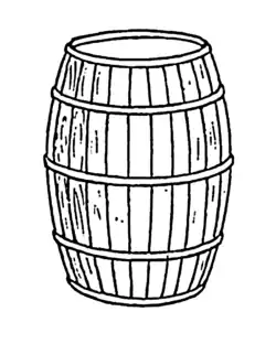 In barrel distortion, straight lines bulge outwards at the center, as in a barrel.