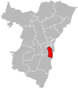 Situation of the canton of Illkirch-Graffenstaden in the department of Bas-Rhin