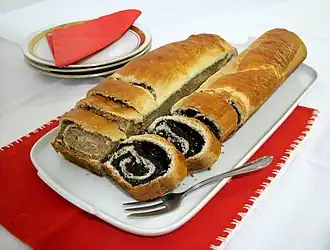 poppy seed and nut roll