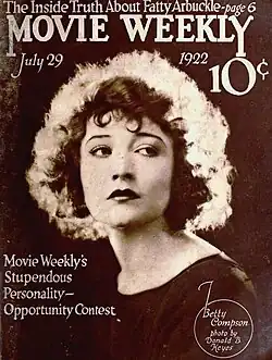 Betty Compson on Movie Weekly magazine cover