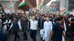 Gandhi during Bharat Jodo Yatra