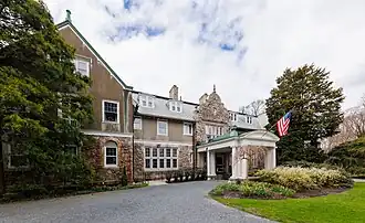 Front of the mansion.