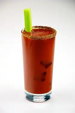Bloody Mary, a tomato cocktail