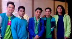 BoybandPH in 2018 (from left to right: Ford Valencia, Niel Murillo, Russell Reyes, Joao Constancia, Tristan Ramirez)
