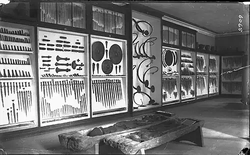 National Museum display, Denmark (photo from 1880)