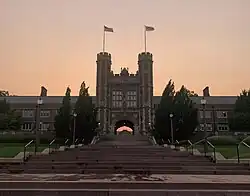 Brookings Hall during sunset