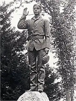 Image 39Union private Daniel A. Bean of Brownfield, Maine, 11th Maine Volunteer Infantry Regiment by John Wilson (sculptor) (from History of Maine)