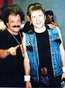 Bruce Dickinson and Želimir Altarac Čičak, June 17, 2003, Zagreb