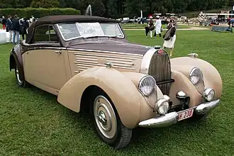 1937 Bugatti Type 57C Aravis Cabriolet by Letourneur et Marchand