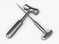 An orbitoclast and a mallet