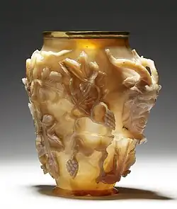 The Rubens Vase, an agate hardstone carving of c. A.D. 400
