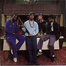 Compton's Most Wanted. MC Eiht, Tha Chill, Boom Bam, DJ Mike T and DJ Slip