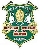 Canberra Girls Grammar School crest. Source: www.cggs.act.edu.au (CGGS website)