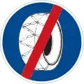 C 5b: End of compulsory snow chains zone