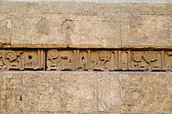 A part of the Fatimid-era Kufic inscription on the walls east of the gate
