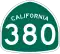 State Route 380 marker