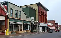 Streetscape on west side of 5th street, north of Portland, 2009.