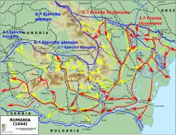 The Romanian front in August 1944