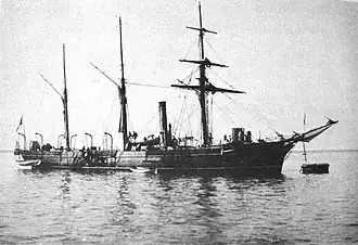The French gunboat Comète (1884–1909)