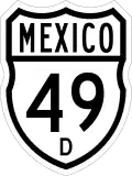 Federal Highway 49D shield