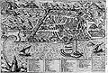 Panoramic map of Algiers dating from the 16th century.