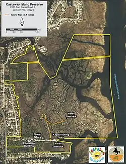 Map of Castaway Island Preserve