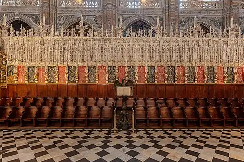Decoration of the choir stalls