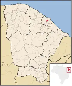 Location in Ceará state