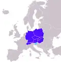 Central European countries in Encarta Encyclopedia (2009):[113]   Central European countries   Slovenia in "south central Europe"