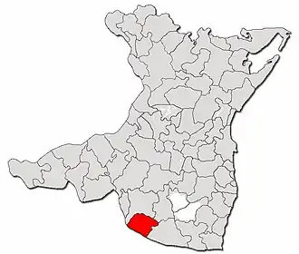 Location in Constanța County