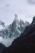 Cerro Torre 3,133 m (south flank ~2,150 m), Patagonia, Argentina/Chile