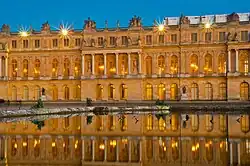 Palace of Versailles at night