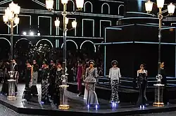 Example of an elaborate stage set used for the Chanel Haute Couture Fall-Winter 2011 show