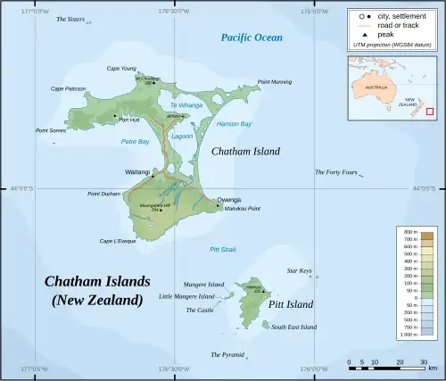 Moriori is located in Chatham Islands