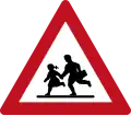 Children or school crosswalk