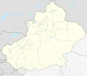 Dushanzi is located in Xinjiang