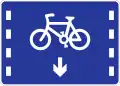 Lane for bicycles