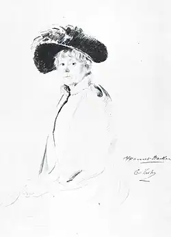 Portrait of Harriet Backer by Christian Krohg