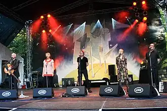 Final lineup (2007–12) at the Rudolstadt-Festival, Thüringen, in 2012