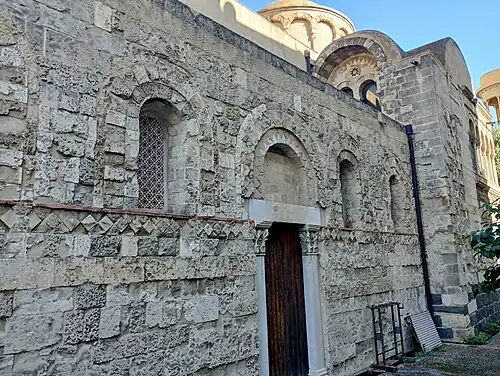 Side entrance facing south