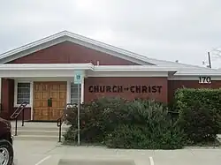 Church of Christ building in Rhome