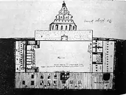 Church of St Johns at Vilnius, Lithuania in year 1582.