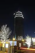 Cibona Tower in 2025 at night