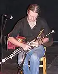 Cillian Vallely playing Irish Uilleann pipes